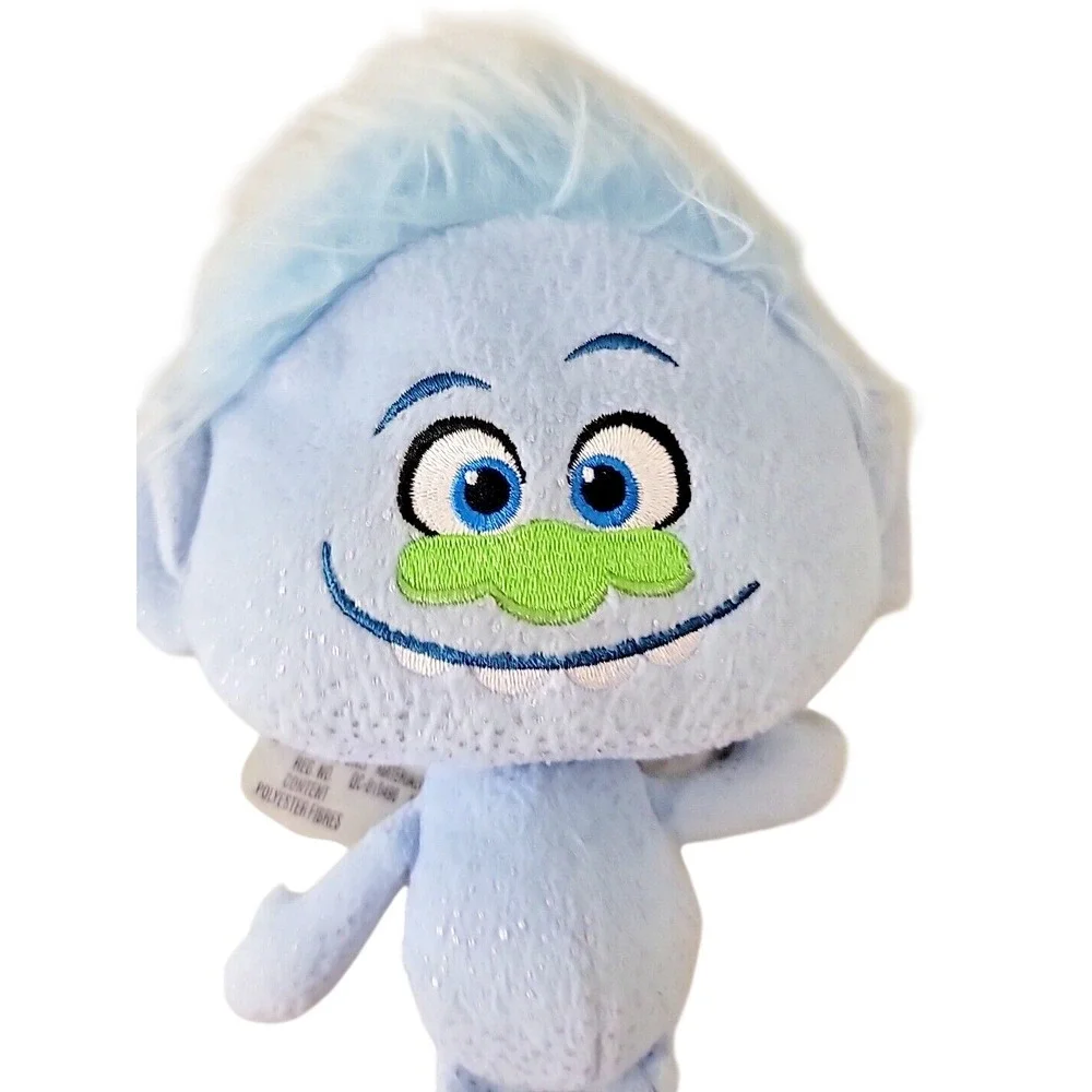 Hasbro DreamWorks‎ Trolls Guy Diamond Glitter Plush Doll B7616 Blue Sparkle 2015